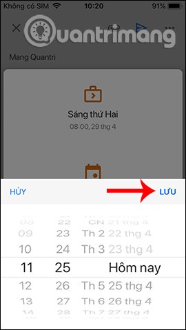 How to schedule an automatic delivery of Gmail Picture 12