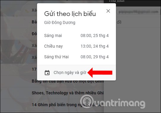 How to schedule an automatic delivery of Gmail Picture 3