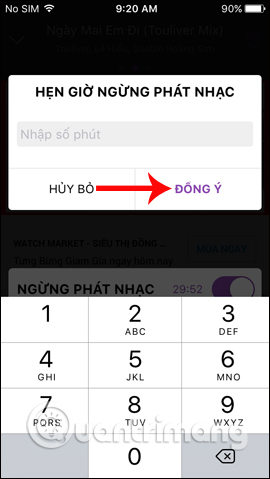 How to schedule music off on Zing MP3 Picture 7