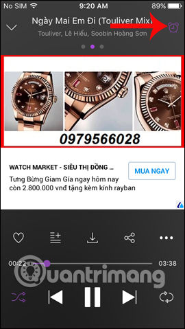 How to schedule music off on Zing MP3 Picture 9