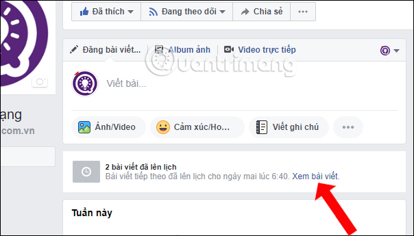 How to schedule posting to Fanpage on Facebook Picture 6