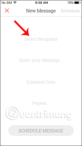 How to schedule sending messages on iPhone with Scheduled Picture 6