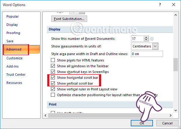 how-to-scroll-bar-scrolls-horizontally-and-vertically-in-word-and-excel