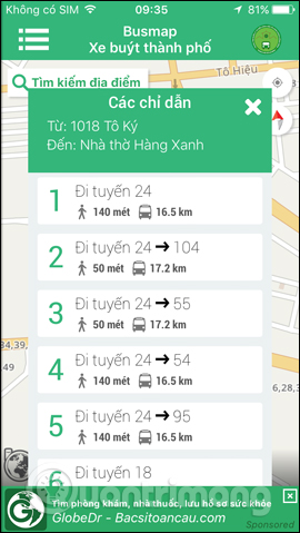 How to search bus routes in Hanoi and Ho Chi Minh City Picture 13