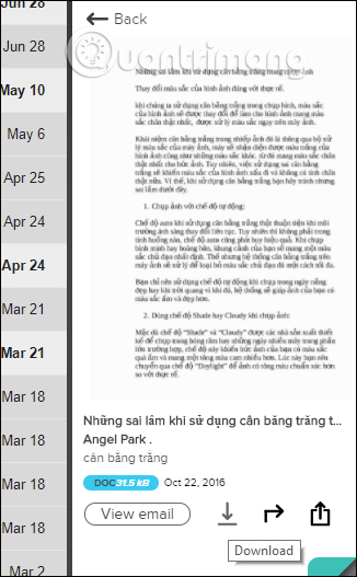 How to search Gmail attachments with Dittach Picture 9