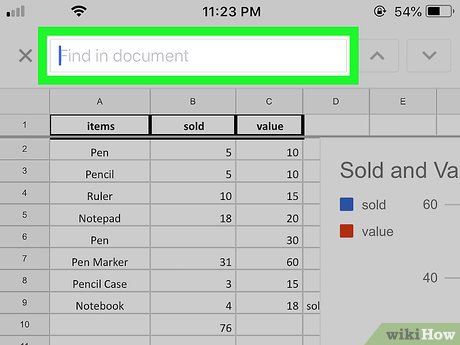 How to Search in Google Sheets on iPhone or iPad Picture 7