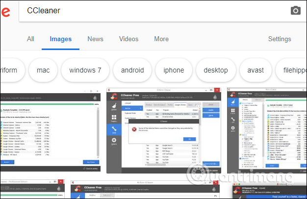 How to search photos on Opera via Google Images Picture 4