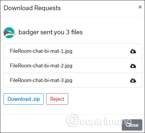 How to secretly chat in FileRoom.io Picture 6