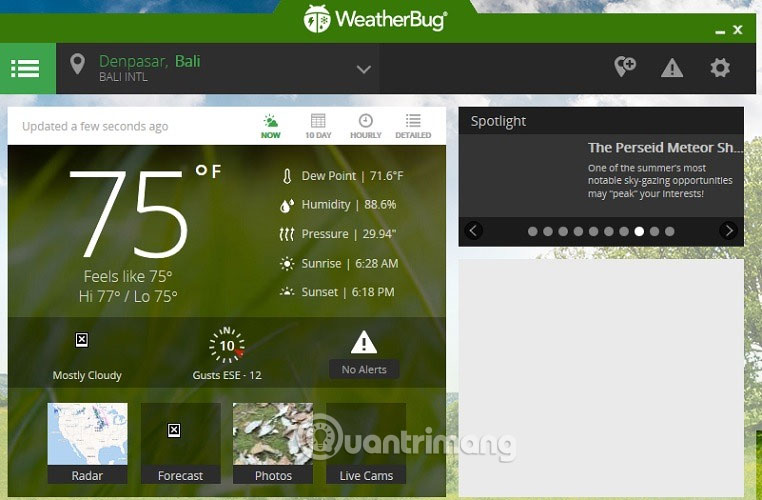 How to see the weather on a Windows 10 computer Picture 6