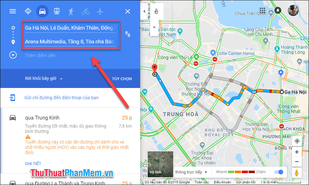 How to see traffic density on Google Maps Picture 7