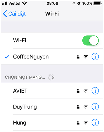 How to see which Wi-Fi network is the most powerful on the iPhone Picture 1