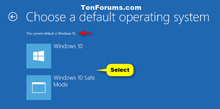 How to select the default boot operating system in Windows 10 Picture 4