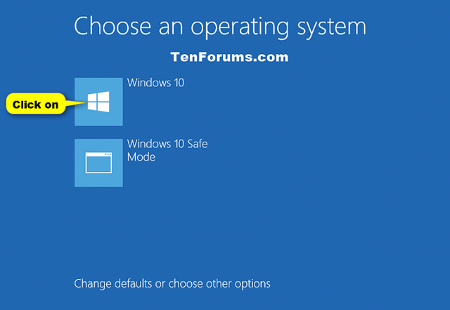 How to select the default boot operating system in Windows 10 Picture 6