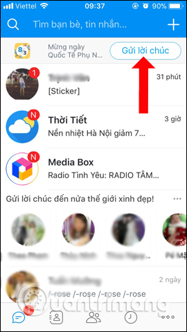 How to send 8/3 greeting cards on Zalo Picture 4