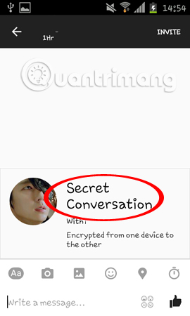 How to send a self-destruct and secret message on Facebook Messenger Picture 4