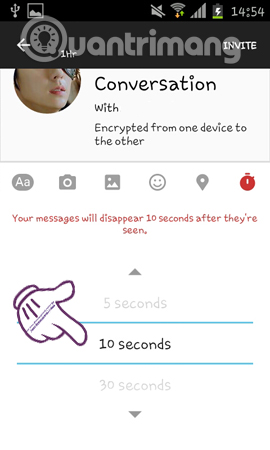 How to send a self-destruct and secret message on Facebook Messenger Picture 6