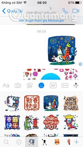 How to send a sticker to celebrate New Year of Dinh Dau on Facebook Messenger Picture 12