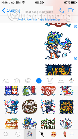 How to send a sticker to celebrate New Year of Dinh Dau on Facebook Messenger Picture 13