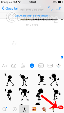 How to send a sticker to celebrate New Year of Dinh Dau on Facebook Messenger Picture 7