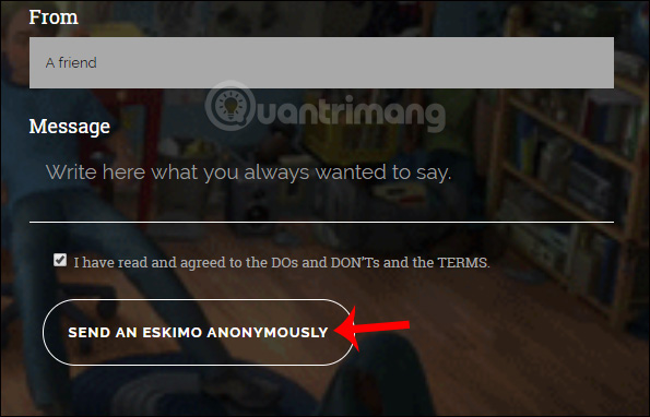 How to send an anonymous anonymous email on Eskiimo Picture 2