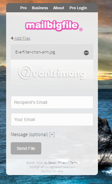 How to send an email that exceeds the size limit? Picture 3