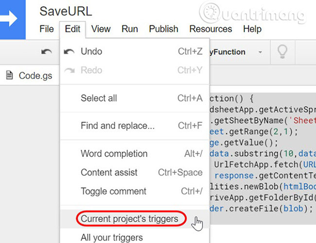 How to send an SMS to save the website to Google Drive Picture 9