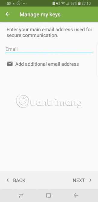 How to send encrypted email on Android using OpenKeychain Picture 3