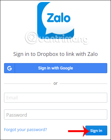 How to send files from Google Drive, Dropbox on Zalo PC Picture 10