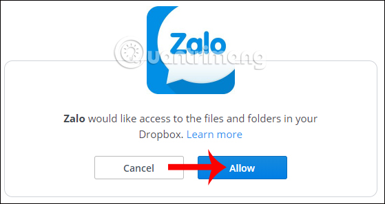 How to send files from Google Drive, Dropbox on Zalo PC Picture 11