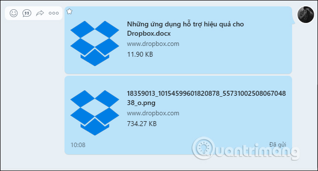 How to send files from Google Drive, Dropbox on Zalo PC Picture 13