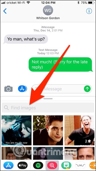 How to send GIF images in iMessage Picture 3