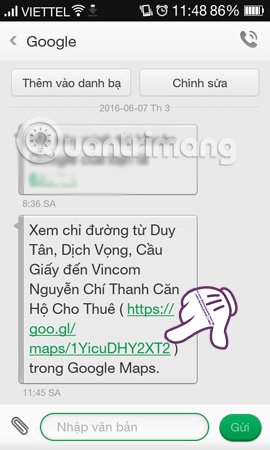 How to send Google Maps routes from PC to phone Picture 7