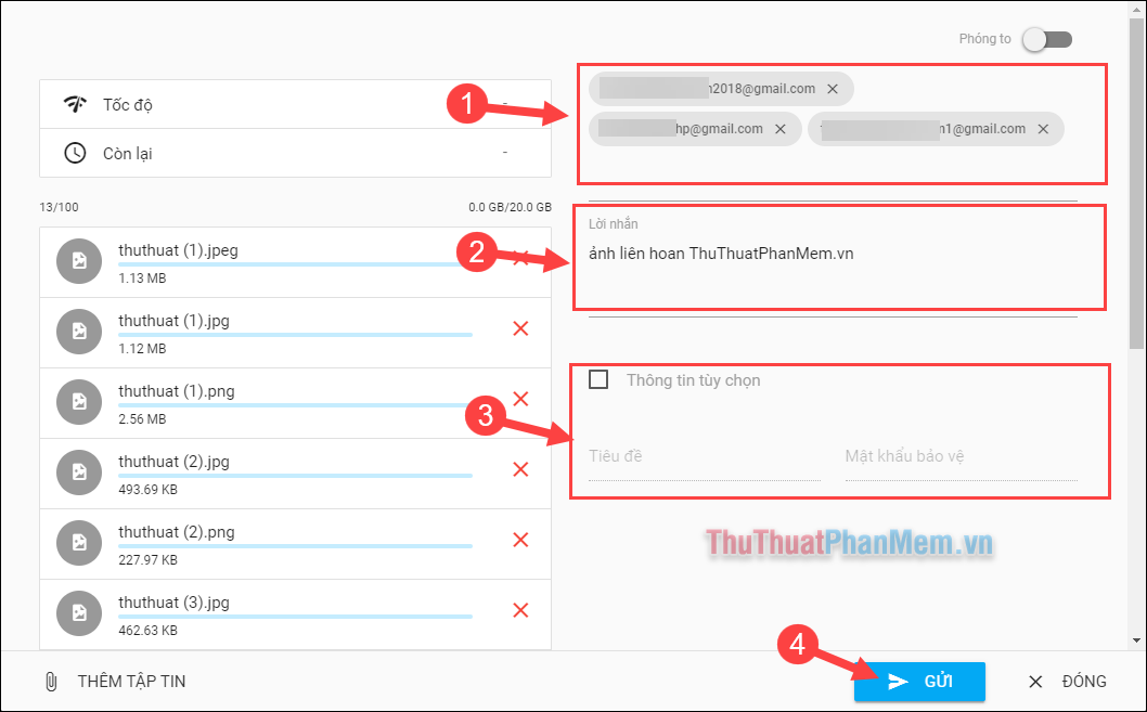 How to send large files, large videos via the Internet quickly and easily Picture 8