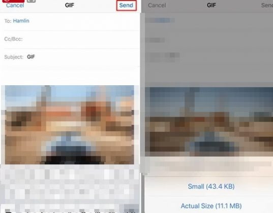 How to send Live Photos images as animated GIF images in iOS 11 Picture 2