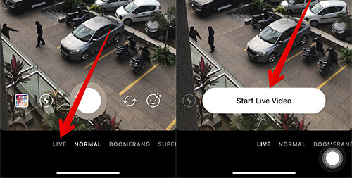 How to send live video Instagram directly to friends on iPhone Picture 1