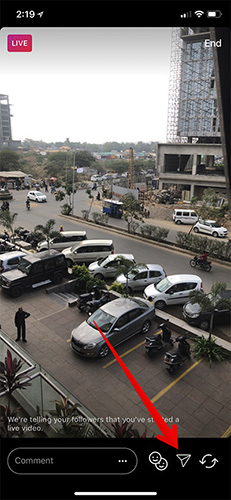 How to send live video Instagram directly to friends on iPhone Picture 2