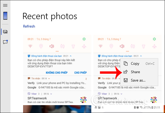 How to send messages from Android phones on PC Picture 24