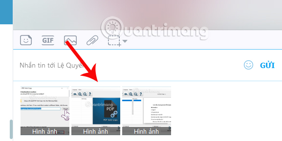 How to send photos on Zalo does not save images to a computer Picture 4