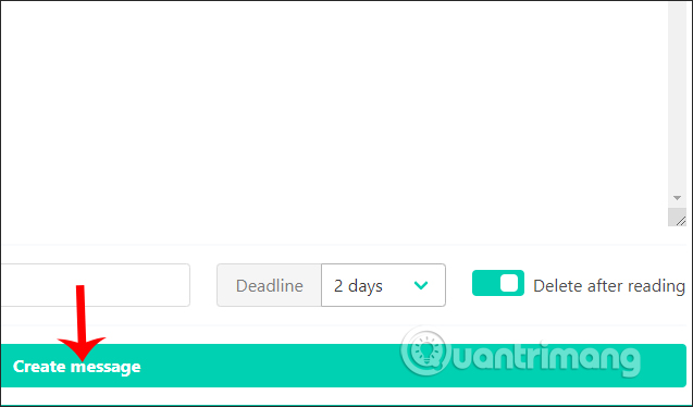 How to send self-destruct messages on Nachricht.co Picture 3