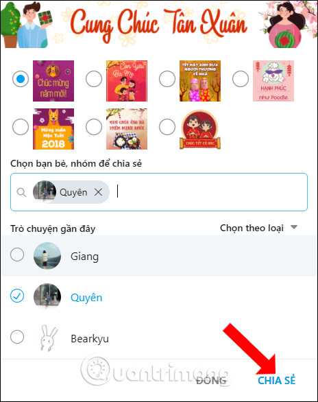 How to send Tet greetings on Zalo Picture 4