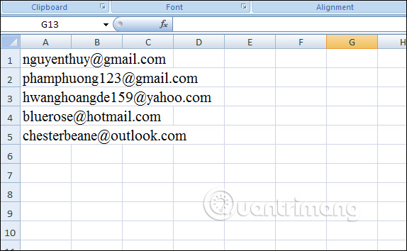 How to separate email from information in Excel Picture 8