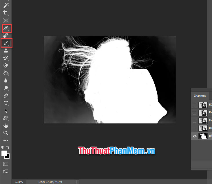 How to separate hair from the background in Photoshop Picture 9