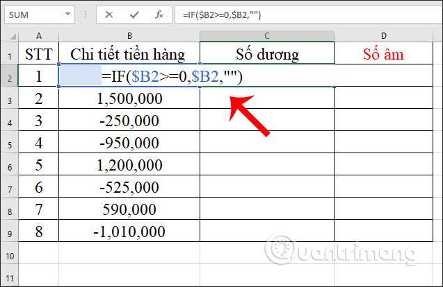 How To Separate Negative And Positive Numbers In Excel 3176