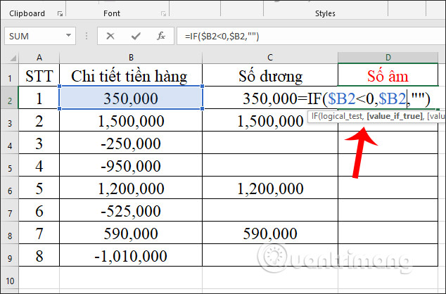 how-to-separate-negative-and-positive-numbers-in-excel