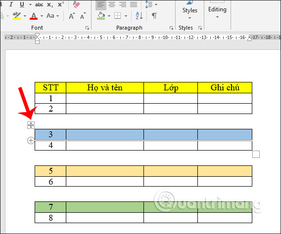 How to separate tables and join Word tables Picture 7