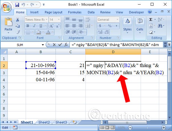 How To Separate The Date Month And Year Columns Into 3 Different Columns In Excel 2416