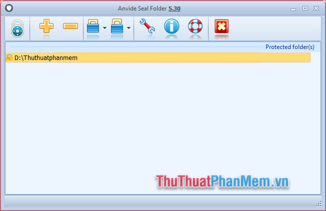 How to set a password and password for the folder using Anvide Seal Folder software Picture 12