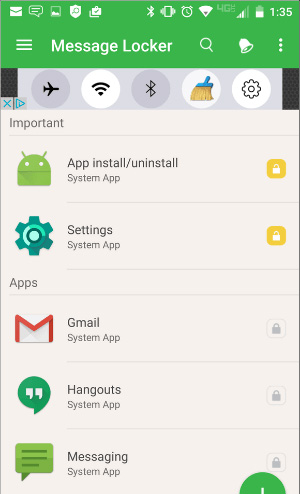 How to set a password for Android phone messages Picture 8