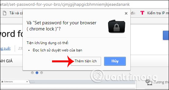 How to set a password for Google Chrome - TipsMake.com