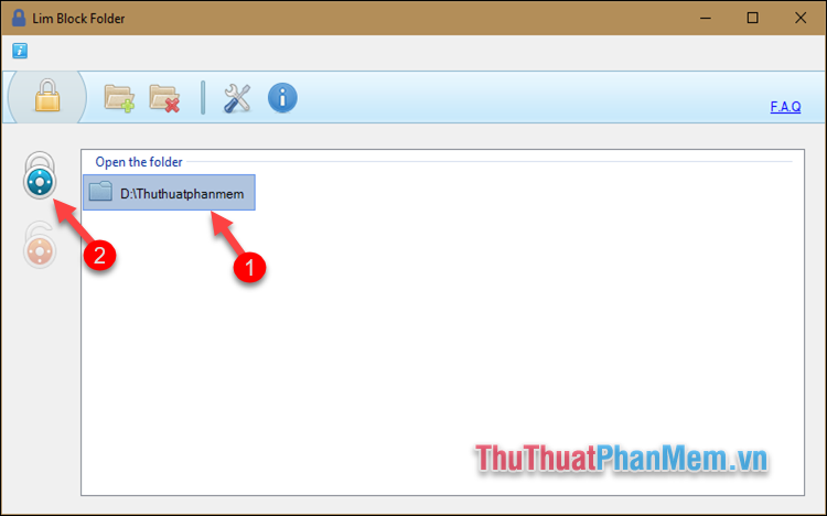 How to set a password, password for the folder using Lim Block Folder software Picture 10